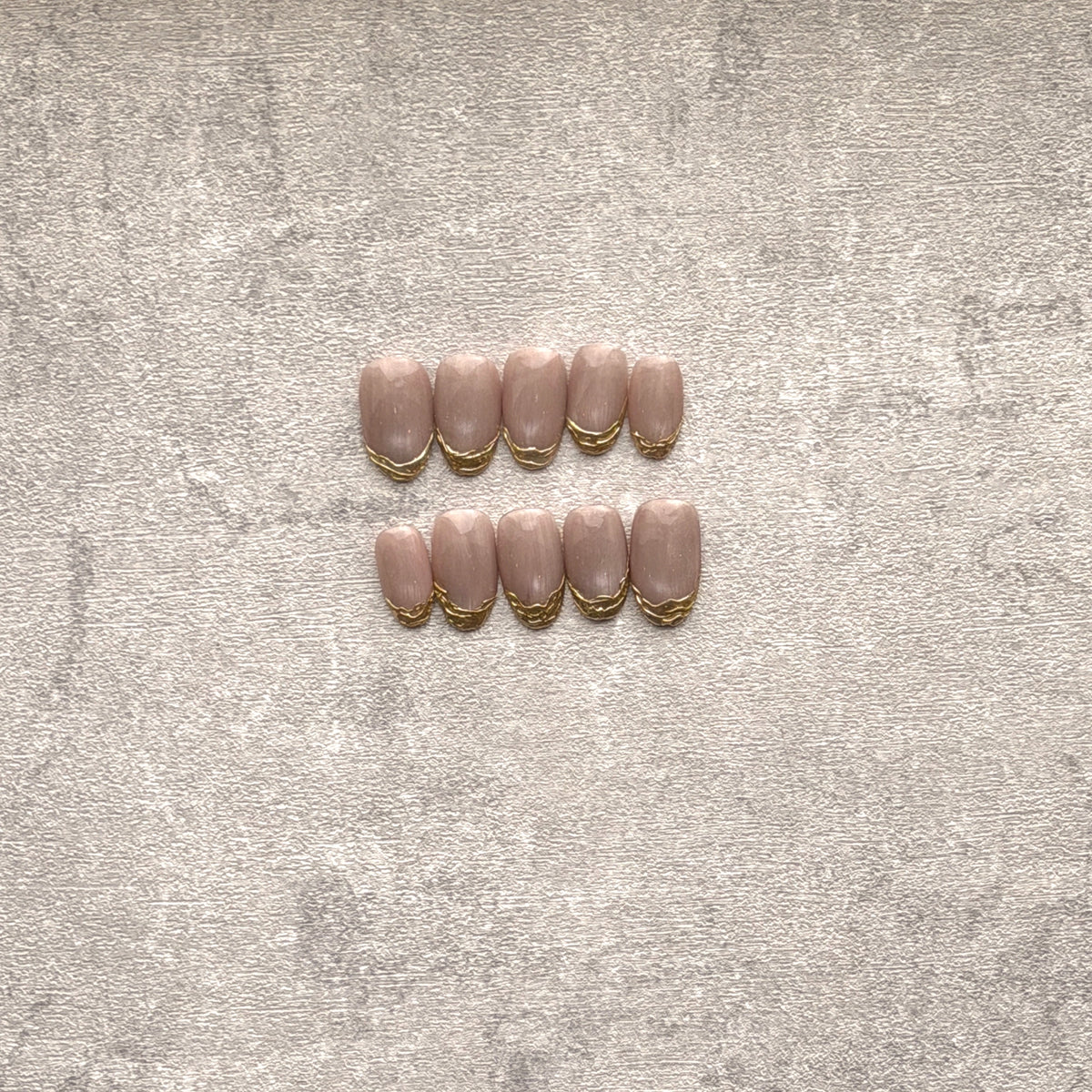 Dusty Pink Gold Wave