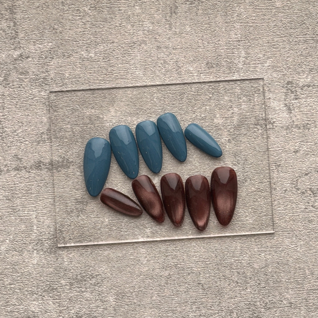 MIST — Dusty Blue & Brown