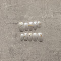 Pearl Veil – White Mirror & Gold